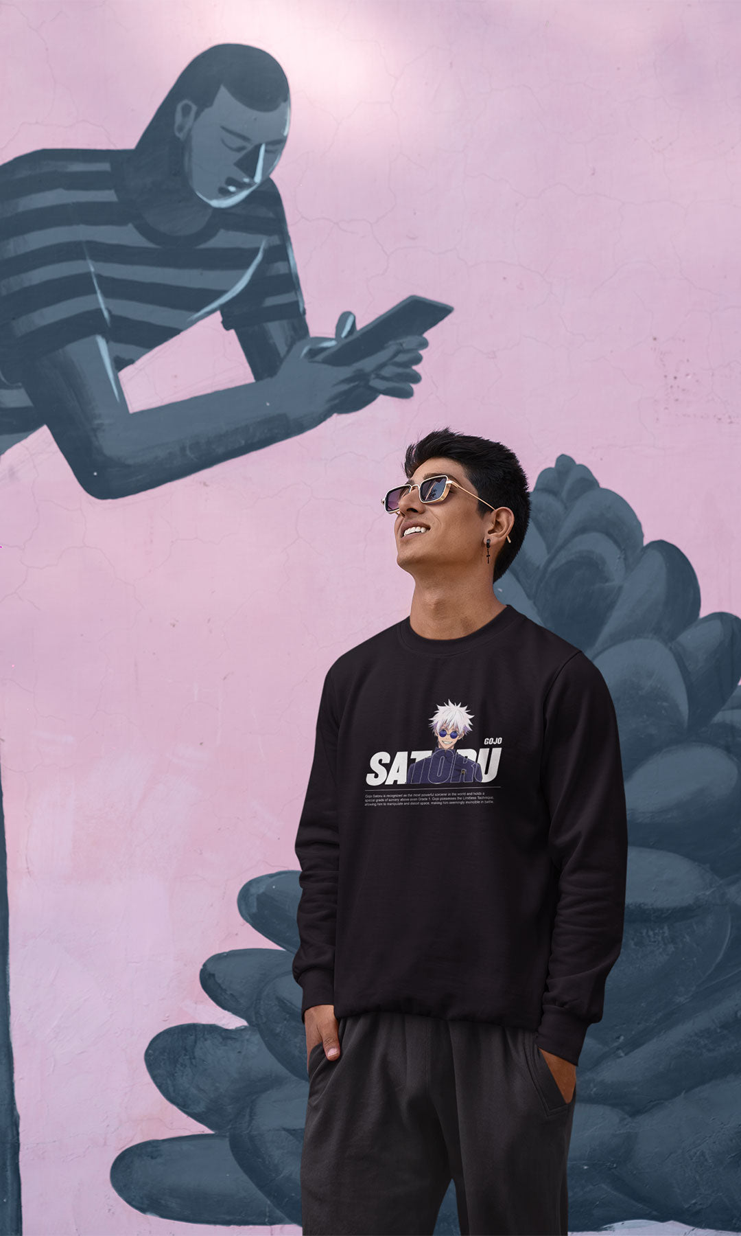Satoru Gojo Sweatshirt | Jujutsu Kaisen Hoodies and Sweatshirts | The Unrealm