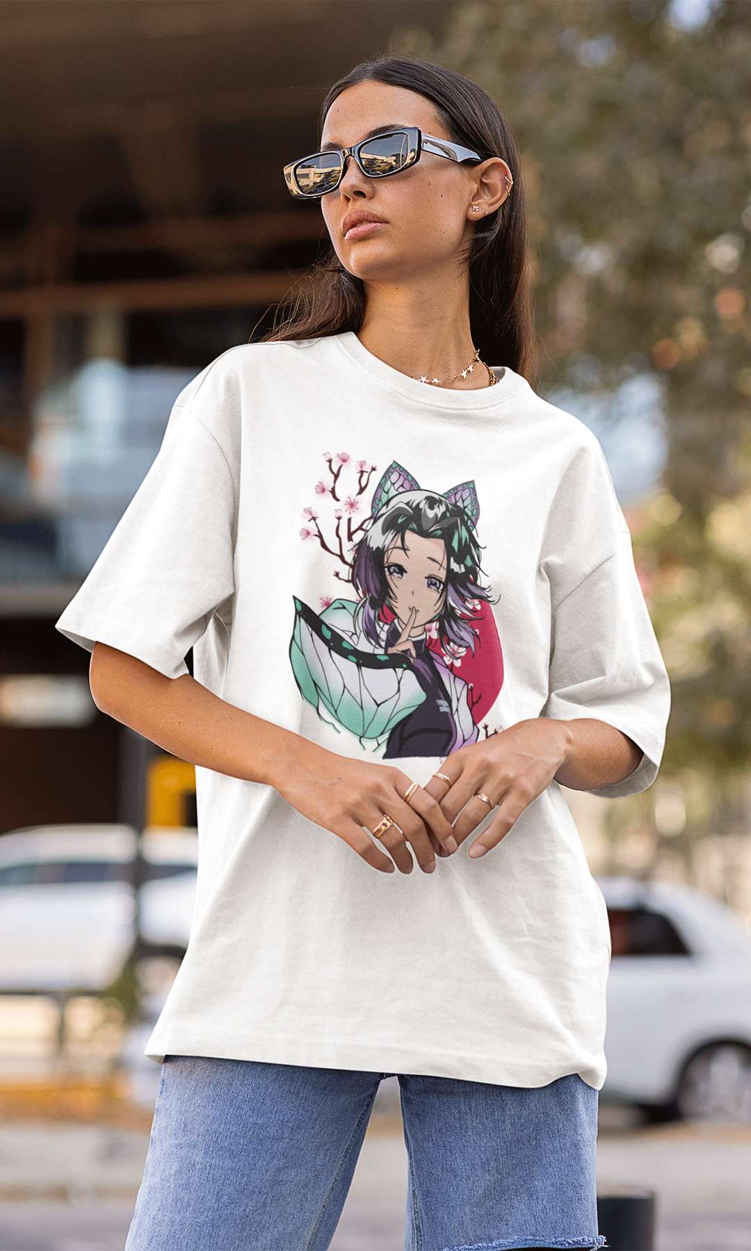 demon slayer oversized t-shirt | anime merchandise india | the unrealm