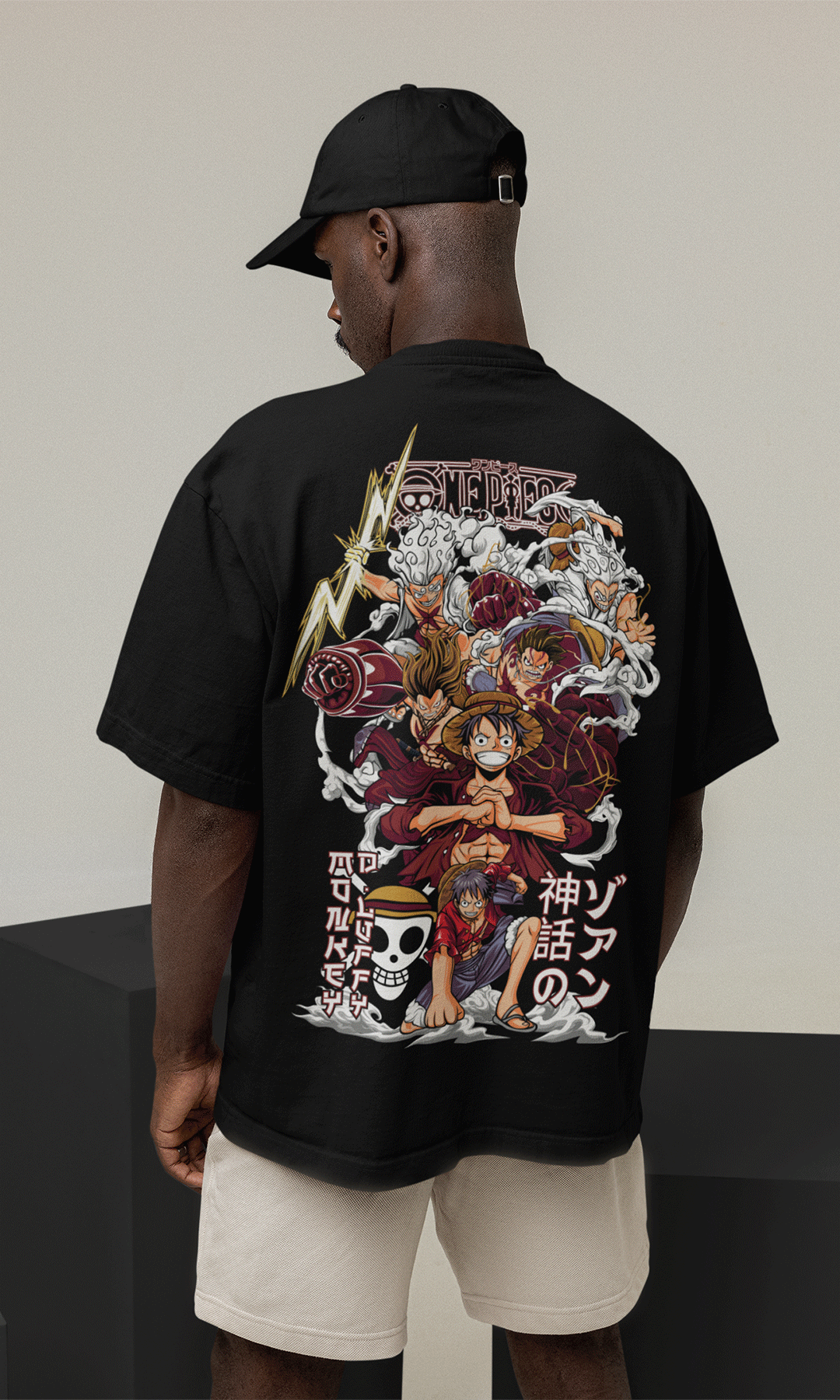 Luffy Fourth Gear Oversized T-shirt | The Unrealm
