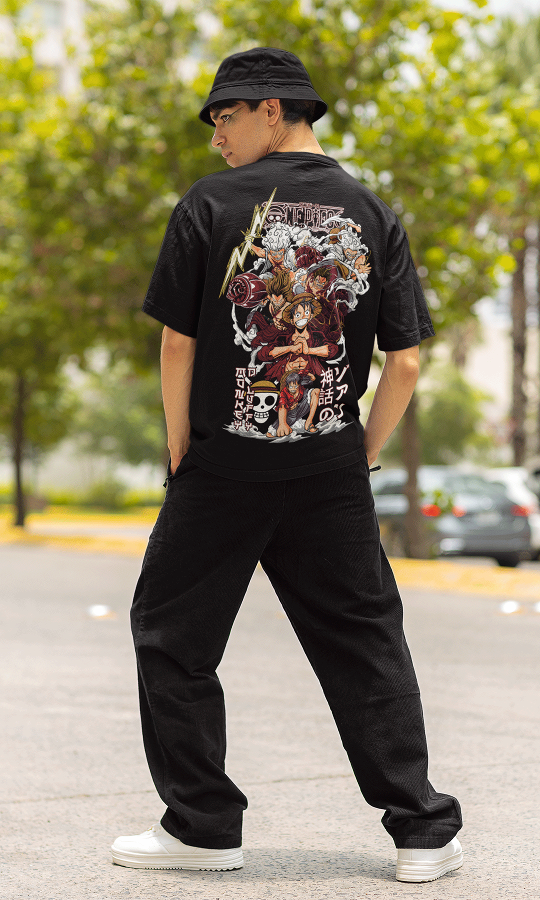 Luffy Oversized T-shirt | Anime Merchandise India | The Unrealm