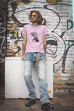 Hisoka Morow t-shirt | Hunter X Hunter Merchandise India | Light Pink half sleeve t-shirt for men | The Unrealm