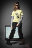 hunter X hunter clothing | butter yellow women's t-shirt of Hisoka | anime merchandise amazon | cool anime t-shirts online | The Unrealm