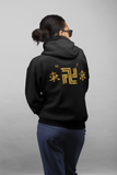 tokyo revengers merchandise | toman gang black hoodies in golden writing | anime winter wears online