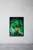 Zoro one piece wanted poster amazon | One piece wanted posters india | zoro with susano framed wall poster India